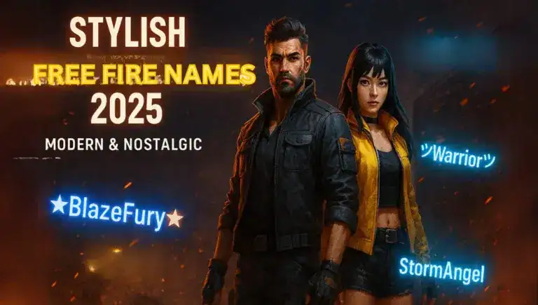 stylish Free Fire Names for Boys and Girls in 2025: Modern & Nostalgic Usernames