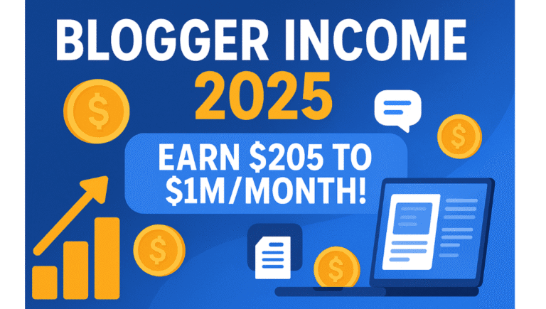 Blogger Income 2025 full guide